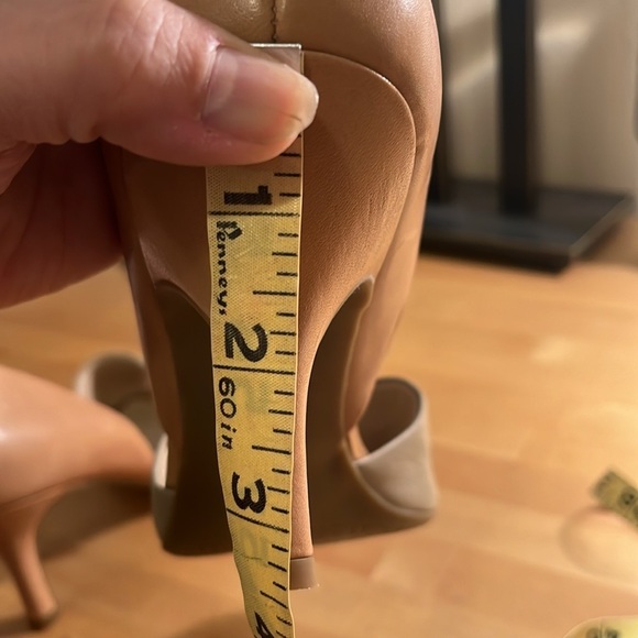 Franco Sarto Tan Nude Open Toe Heels Shoes - Picture 16 of 16